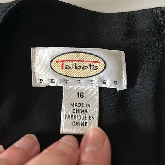 Talbots Dress- Black - Picture 3 of 6